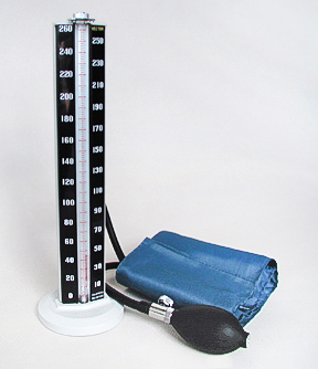 Manual mercury manometer